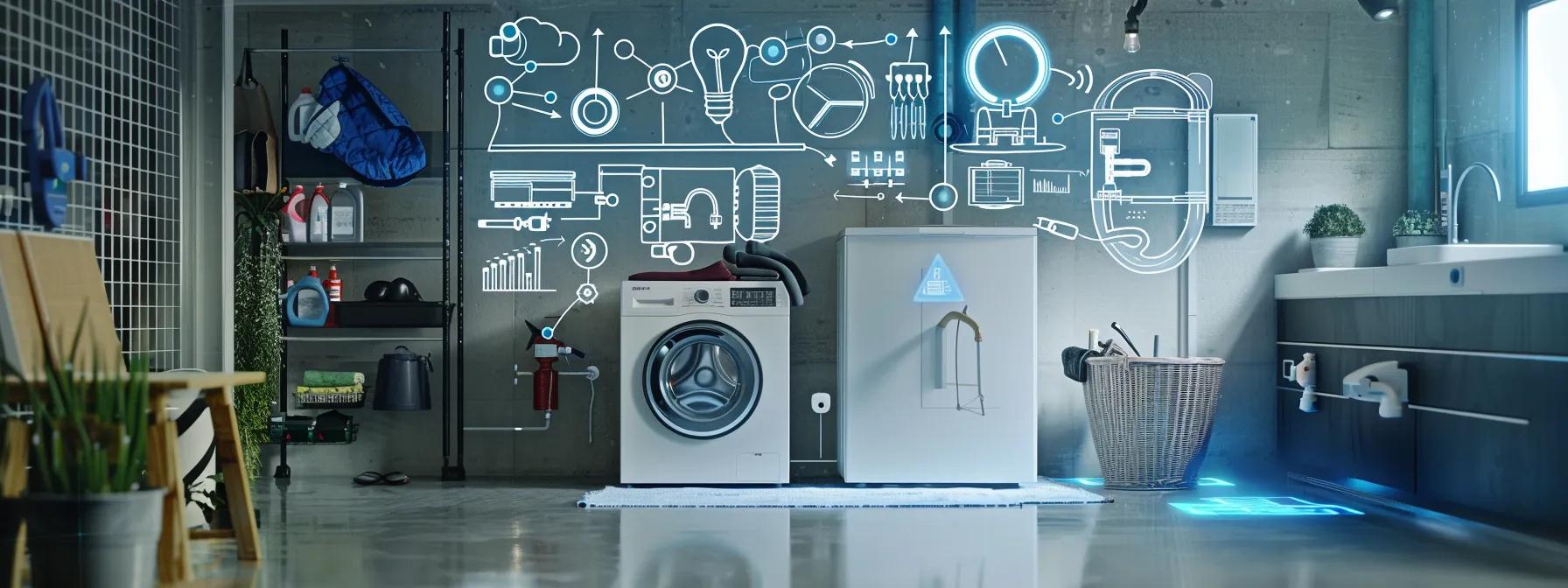 Plumbing maintenance tools preventing indoor flooding from appliance leaks.